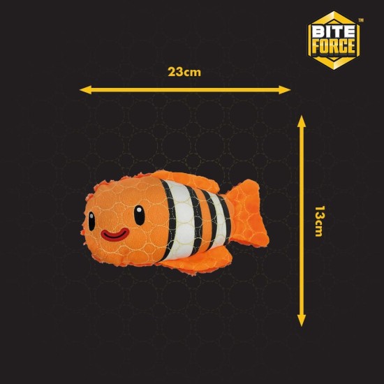 BITE FORCE Deep Sea - Durable Plush Toy for Dogs - Dog Toy Made with Kevlar, Multi-layer and Reinforced Seams. Squeaker for Interactive Play. Ideal for Strong Chewers (Starfish) BITE FORCE Deep Sea - Durable Plush Toy for Dogs - Dog Toy Made with Kevlar, Multi-layer and Reinforced Seams. Squeaker for Interactive Play. Ideal for Strong Chewers (Starfish)