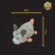 BITE FORCE Wildlife - Durable Plush Dog Toy - Dog Toy Made with Kevlar - Multi-layer and Reinforced Stitching - Squeaker for Interactive Play - Ideal for Strong Chewers (Opossum)