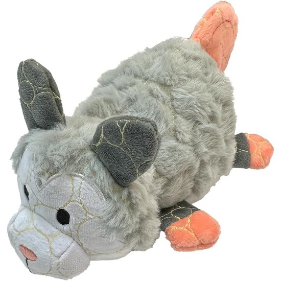 BITE FORCE Wildlife - Durable Plush Dog Toy - Dog Toy Made with Kevlar - Multi-layer and Reinforced Stitching - Squeaker for Interactive Play - Ideal for Strong Chewers (Opossum)