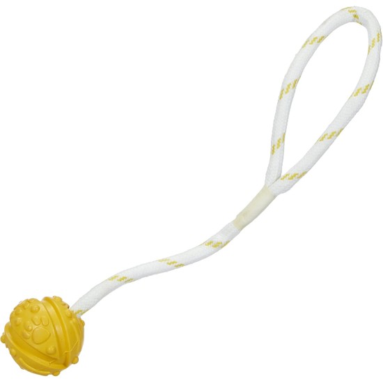 Ball on a rope, natural rubber, ø 4.5 cm/35 cm