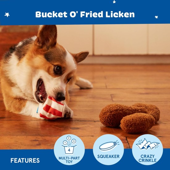 Barkbox 2-in-1 Interactive Plush Dog Toy - Rip & Reveal Toy for Dogs and Puppies - Stimulating Squeaky Pet Toy | Andi's Dumplings (Large) Barkbox 2-in-1 Interactive Plush Dog Toy - Rip & Reveal Toy for Dogs and Puppies - Stimulating Squeaky Pet Toy | Andi's Dumplings (Large)