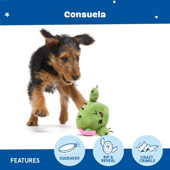 Barkbox 2-in-1 Interactive Plush Dog Toy - Rip & Reveal Toy for Dogs and Puppies - Stimulating Squeaky Pet Toy | Bananas (Small) Barkbox 2-in-1 Interactive Plush Dog Toy - Rip & Reveal Toy for Dogs and Puppies - Stimulating Squeaky Pet Toy | Bananas (Small)