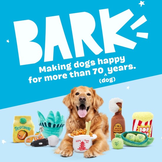 Barkbox 2-in-1 Interactive Plush Dog Toy - Rip & Reveal Toy for Dogs and Puppies - Stimulating Squeaky Pet Toy | Bananas (Small) Barkbox 2-in-1 Interactive Plush Dog Toy - Rip & Reveal Toy for Dogs and Puppies - Stimulating Squeaky Pet Toy | Bananas (Small)