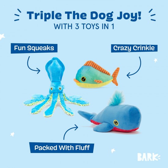 Barkbox 2 in 1 Interactive Plush Dog Toy - Rip and Reveal Dog Toy for Medium & Large Dogs - Stimulating Squeaky Pet Enrichment and Puppy Toy | Bucket o'Fried Barkbox 2 in 1 Interactive Plush Dog Toy - Rip and Reveal Dog Toy for Medium & Large Dogs - Stimulating Squeaky Pet Enrichment and Puppy Toy | Bucket o'Fried