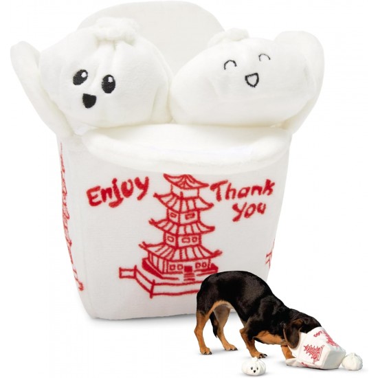 Barkbox 2 in 1 Interactive Plush Dog Toy - Rip and Reveal Dog Toy for Medium & Large Dogs - Stimulating Squeaky Pet Enrichment and Puppy Toy | Bucket o'Fried Barkbox 2 in 1 Interactive Plush Dog Toy - Rip and Reveal Dog Toy for Medium & Large Dogs - Stimulating Squeaky Pet Enrichment and Puppy Toy | Bucket o'Fried