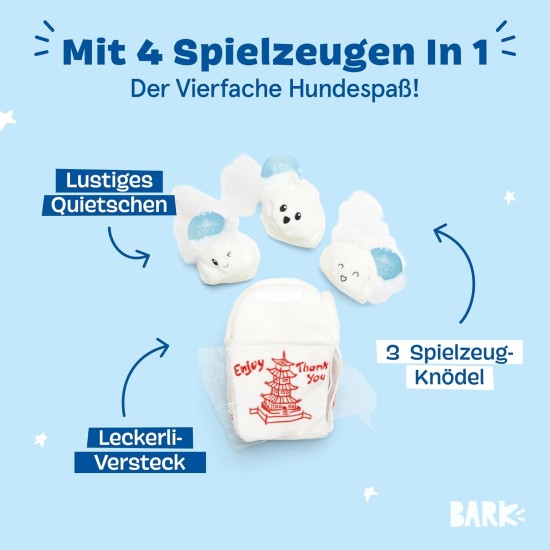 Barkbox 2 in 1 Interactive Plush Dog Toy - Rip and Reveal Dog Toy for Medium & Large Dogs - Stimulating Squeaky Pet Enrichment and Puppy Toy | Bucket o'Fried Barkbox 2 in 1 Interactive Plush Dog Toy - Rip and Reveal Dog Toy for Medium & Large Dogs - Stimulating Squeaky Pet Enrichment and Puppy Toy | Bucket o'Fried