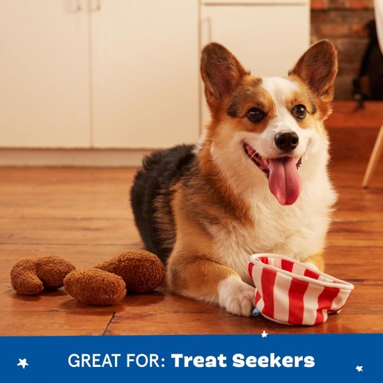 Barkbox 2 in 1 Interactive Plush Dog Toy - Rip and Reveal Dog Toy for Medium & Large Dogs - Stimulating Squeaky Pet Enrichment and Puppy Toy | Bucket o'Fried Barkbox 2 in 1 Interactive Plush Dog Toy - Rip and Reveal Dog Toy for Medium & Large Dogs - Stimulating Squeaky Pet Enrichment and Puppy Toy | Bucket o'Fried