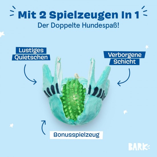 Barkbox 2 in 1 Interactive Plush Dog Toy - Rip and Reveal Dog Toy for Medium & Large Dogs - Stimulating Squeaky Pet Enrichment and Puppy Toy | Bucket o'Fried Barkbox 2 in 1 Interactive Plush Dog Toy - Rip and Reveal Dog Toy for Medium & Large Dogs - Stimulating Squeaky Pet Enrichment and Puppy Toy | Bucket o'Fried