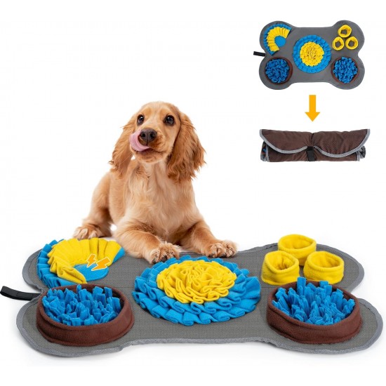 Barpor 38 x 58 cm Sniffing Mat for Dogs: Intelligence Toy Pet - Lick Mat Dog - The Interactive Dog Toy is Non-Slip Robust and Washable Barpor 38 x 58 cm Sniffing Mat for Dogs: Intelligence Toy Pet - Lick Mat Dog - The Interactive Dog Toy is Non-Slip Robust and Washable