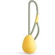 Beco Dog Toy - Natural Rubber Ball on Rope Toy for Dogs Egg Shape - Yellow Beco Dog Toy - Natural Rubber Ball on Rope Toy for Dogs Egg Shape - Yellow