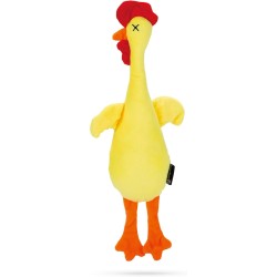 Beeztees Hanging Chicken Dog Toy, Plush, Yellow, 40 x 10 x 5 cm Beeztees Hanging Chicken Dog Toy, Plush, Yellow, 40 x 10 x 5 cm