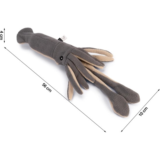 Beeztees Minus One Lobster Dog Toy, Grey, 41 x 25 x 17 cm Beeztees Minus One Lobster Dog Toy, Grey, 41 x 25 x 17 cm