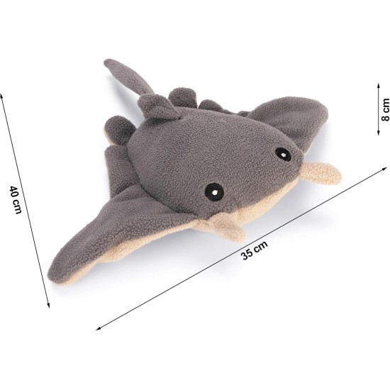 Beeztees Minus One Lobster Dog Toy, Grey, 41 x 25 x 17 cm Beeztees Minus One Lobster Dog Toy, Grey, 41 x 25 x 17 cm