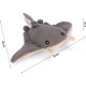 Beeztees Minus One Lobster Dog Toy, Grey, 41 x 25 x 17 cm Beeztees Minus One Lobster Dog Toy, Grey, 41 x 25 x 17 cm