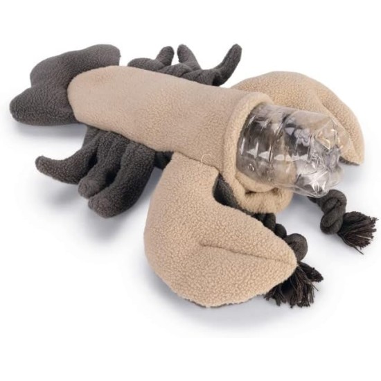 Beeztees Minus One Lobster Dog Toy, Grey, 41 x 25 x 17 cm Beeztees Minus One Lobster Dog Toy, Grey, 41 x 25 x 17 cm