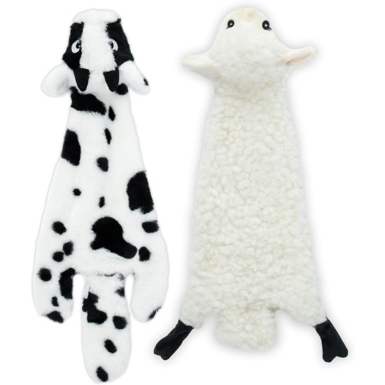 Best Pet Supplies 2-in-1 Squeaky Dog Toy with Soft, Durable Fabric for Small, Medium and Large Pets - No Filling for Playing Around the House, 4 Figures, Size S Best Pet Supplies 2-in-1 Squeaky Dog Toy with Soft, Durable Fabric for Small, Medium and Large Pets - No Filling for Playing Around the House, 4 Figures, Size S