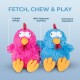 Best Pet Supplies Chicken Crinkle Plush Dog Toys for Interactive Play, Puppy and Senior Game, Colorful Chicken Toy, Cute and Cuddly Crinkle Chicken (Blue) Best Pet Supplies Chicken Crinkle Plush Dog Toys for Interactive Play, Puppy and Senior Game, Colorful Chicken Toy, Cute and Cuddly Crinkle Chicken (Blue)