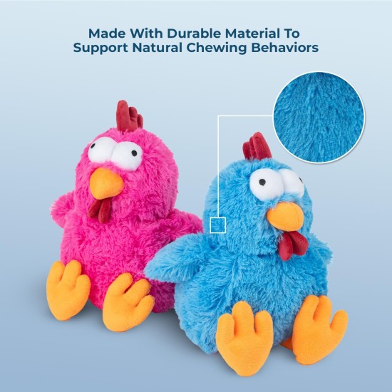Best Pet Supplies Chicken Crinkle Plush Dog Toys for Interactive Play, Puppy and Senior Game, Colorful Chicken Toy, Cute and Cuddly Crinkle Chicken (Blue) Best Pet Supplies Chicken Crinkle Plush Dog Toys for Interactive Play, Puppy and Senior Game, Colorful Chicken Toy, Cute and Cuddly Crinkle Chicken (Blue)