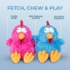 Best Pet Supplies Chicken Crinkle Plush Dog Toys for Interactive Play, Puppy and Senior Game, Colorful Chicken Toy, Cute and Cuddly Crinkle Chicken (Blue) Best Pet Supplies Chicken Crinkle Plush Dog Toys for Interactive Play, Puppy and Senior Game, Colorful Chicken Toy, Cute and Cuddly Crinkle Chicken (Blue)
