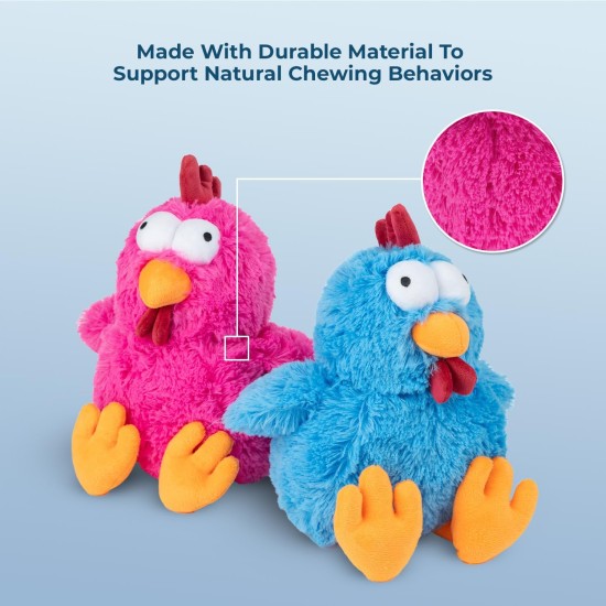 Best Pet Supplies Chicken Crinkle Plush Dog Toys for Interactive Play, Puppy and Senior Game, Colorful Chicken Toy, Cute and Cuddly Crinkle Chicken (Blue) Best Pet Supplies Chicken Crinkle Plush Dog Toys for Interactive Play, Puppy and Senior Game, Colorful Chicken Toy, Cute and Cuddly Crinkle Chicken (Blue)