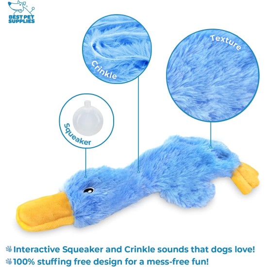 Best Pet Supplies Interactive Dog Toy Crinkle and Squeak for Small and Medium Dogs - Mallard, M Best Pet Supplies Interactive Dog Toy Crinkle and Squeak for Small and Medium Dogs - Mallard, M