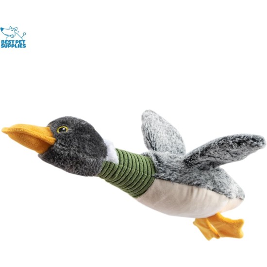 Best Pet Supplies Interactive Mallard Mates Dog Toy with Crinkle and Squeaky Enrichment for Small and Medium Breeds, Cute and Plush Mallard Duck Wings Set (Grey, Grey Best Pet Supplies Interactive Mallard Mates Dog Toy with Crinkle and Squeaky Enrichment for Small and Medium Breeds, Cute and Plush Mallard Duck Wings Set (Grey, Grey