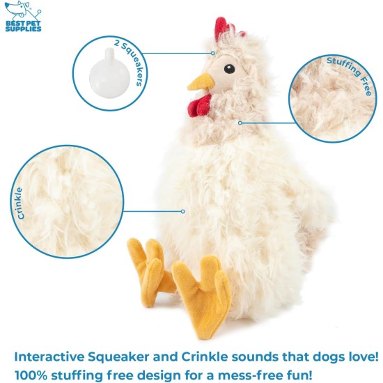 Best Pet Supplies Interactive Mallard Mates Dog Toy with Crinkle and Squeaky Enrichment for Small and Medium Breeds, Cute and Plush Mallard Duck Wings Set (Grey, Grey Best Pet Supplies Interactive Mallard Mates Dog Toy with Crinkle and Squeaky Enrichment for Small and Medium Breeds, Cute and Plush Mallard Duck Wings Set (Grey, Grey