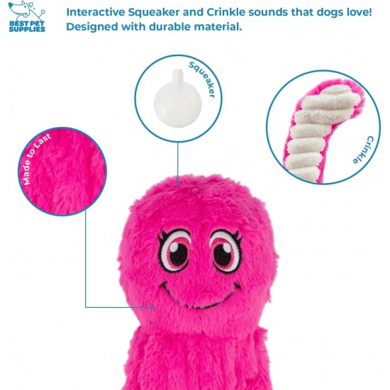 Best Pet Supplies OctoMutant Crinkle Plush Dog Toy for Interactive Play for Puppies and Seniors, Colourful Octopus Toy Shape, Soft Head Stuffing, Cute and Cuddly, Turquoise Best Pet Supplies OctoMutant Crinkle Plush Dog Toy for Interactive Play for Puppies and Seniors, Colourful Octopus Toy Shape, Soft Head Stuffing, Cute and Cuddly, Turquoise