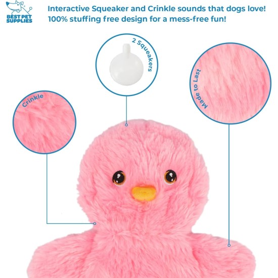 Best Pet Supplies OctoMutant Crinkle Plush Dog Toys for Interactive Play for Puppies and Seniors Indoor Play Soft Head Stuffing Cute and Cuddly - Bundle (Fuchsia, Purple, Turquoise) Best Pet Supplies OctoMutant Crinkle Plush Dog Toys for Interactive Play for Puppies and Seniors Indoor Play Soft Head Stuffing Cute and Cuddly - Bundle (Fuchsia, Purple, Turquoise)