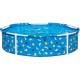 Bestway Frame Pool Paw for Pets, Diameter 122 x 30.5 cm, 292 L, 3-Layer TriTech Material, Corrosion Protection, Non-Stick Coating, Playful Design, Easy Assembly, Drain Valve, Repair Patch Bestway Frame Pool Paw for Pets, Diameter 122 x 30.5 cm, 292 L, 3-Layer TriTech Material, Corrosion Protection, Non-Stick Coating, Playful Design, Easy Assembly, Drain Valve, Repair Patch