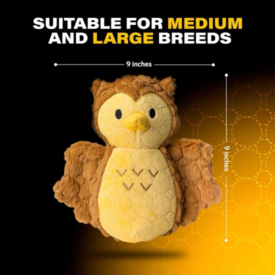 Bite Force Wildlife - Durable Plush Dog Toy - Dog Toy Made with Kevlar, Multi-layer and Reinforced Stitching Squeaker for Interactive Play. Ideal for Strong Chewers (Fox) Bite Force Wildlife - Durable Plush Dog Toy - Dog Toy Made with Kevlar, Multi-layer and Reinforced Stitching Squeaker for Interactive Play. Ideal for Strong Chewers (Fox)