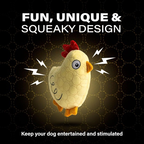 Bite Force Wildlife - Durable Plush Dog Toy - Dog Toy Made with Kevlar, Multi-layer and Reinforced Stitching Squeaker for Interactive Play. Ideal for Strong Chewers (Fox) Bite Force Wildlife - Durable Plush Dog Toy - Dog Toy Made with Kevlar, Multi-layer and Reinforced Stitching Squeaker for Interactive Play. Ideal for Strong Chewers (Fox)