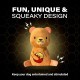 Bite Force Wildlife - Durable Plush Dog Toy - Dog Toy Made with Kevlar, Multi-layer and Reinforced Stitching Squeaker for Interactive Play. Ideal for Strong Chewers (Fox) Bite Force Wildlife - Durable Plush Dog Toy - Dog Toy Made with Kevlar, Multi-layer and Reinforced Stitching Squeaker for Interactive Play. Ideal for Strong Chewers (Fox)