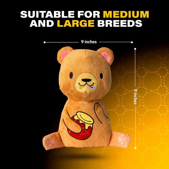 Bite Force Wildlife - Durable Plush Dog Toy - Dog Toy Made with Kevlar, Multi-layer and Reinforced Stitching Squeaker for Interactive Play. Ideal for Strong Chewers (Fox) Bite Force Wildlife - Durable Plush Dog Toy - Dog Toy Made with Kevlar, Multi-layer and Reinforced Stitching Squeaker for Interactive Play. Ideal for Strong Chewers (Fox)