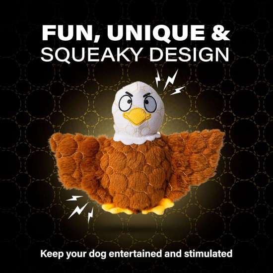 Bite Force Wildlife - Durable Plush Dog Toy - Dog Toy Made with Kevlar, Multi-layer and Reinforced Stitching Squeaker for Interactive Play. Ideal for Strong Chewers (Fox) Bite Force Wildlife - Durable Plush Dog Toy - Dog Toy Made with Kevlar, Multi-layer and Reinforced Stitching Squeaker for Interactive Play. Ideal for Strong Chewers (Fox)