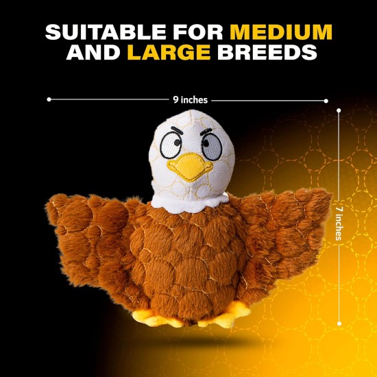 Bite Force Wildlife - Durable Plush Dog Toy - Dog Toy Made with Kevlar, Multi-layer and Reinforced Stitching Squeaker for Interactive Play. Ideal for Strong Chewers (Fox) Bite Force Wildlife - Durable Plush Dog Toy - Dog Toy Made with Kevlar, Multi-layer and Reinforced Stitching Squeaker for Interactive Play. Ideal for Strong Chewers (Fox)