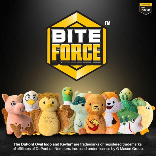 Bite Force Wildlife Durable Plush Dog Toy - Dog Toy Made with Kevlar - Multi-layer and Reinforced Stitching Squeaker for Interactive Play Ideal for Strong Chewers (Chicken) Bite Force Wildlife Durable Plush Dog Toy - Dog Toy Made with Kevlar - Multi-layer and Reinforced Stitching Squeaker for Interactive Play Ideal for Strong Chewers (Chicken)
