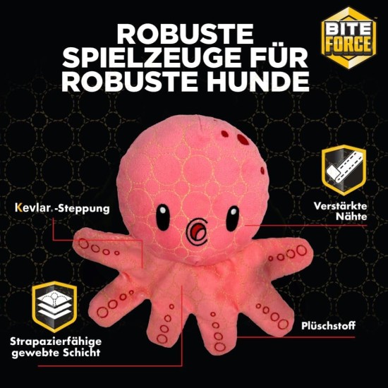 Bite Force Wildlife Durable Plush Dog Toy - Dog Toy Made with Kevlar, Multi-layer and Reinforced Stitching Squeaker for Interactive Play. Ideal for Strong Chewers (Owl) Bite Force Wildlife Durable Plush Dog Toy - Dog Toy Made with Kevlar, Multi-layer and Reinforced Stitching Squeaker for Interactive Play. Ideal for Strong Chewers (Owl)