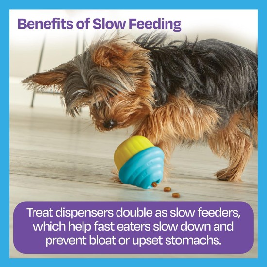 BrightKins Cactus Surprise! Treat Dispenser Treat Puzzle for Pets, Interactive Dog Toy, Treat Dispenser, Interactive Slow Feeding Game, Pack of 2 BrightKins Cactus Surprise! Treat Dispenser Treat Puzzle for Pets, Interactive Dog Toy, Treat Dispenser, Interactive Slow Feeding Game, Pack of 2