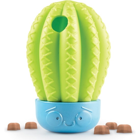 BrightKins Cactus Surprise! Treat Dispenser Treat Puzzle for Pets, Interactive Dog Toy, Treat Dispenser, Interactive Slow Feeding Game, Pack of 2