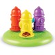BrightKins Spinning Hydrants Treat Puzzle for Pets, Interactive Dog Toy, Treat Dispenser, Slow Feeding Interactive Game, 3 Interactive Skill Levels, Pack of 4