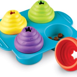 Brightkins Cupcake Party Pet Treat Puzzle, Interactive Dog Toy, Treat Dispenser, Interactive Slow Feeding Game, 3 Interactive Difficulty Levels, 5 Pieces Brightkins Cupcake Party Pet Treat Puzzle, Interactive Dog Toy, Treat Dispenser, Interactive Slow Feeding Game, 3 Interactive Difficulty Levels, 5 Pieces