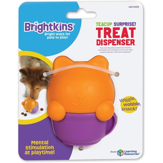 Brightkins Kitty Tea Cup Treat Dispenser, Treat Dispenser Dog, Interactive Dog Game for Boredom, Stimulating Brain Game, Dog Gifts, Dog Game for Birthday Brightkins Kitty Tea Cup Treat Dispenser, Treat Dispenser Dog, Interactive Dog Game for Boredom, Stimulating Brain Game, Dog Gifts, Dog Game for Birthday