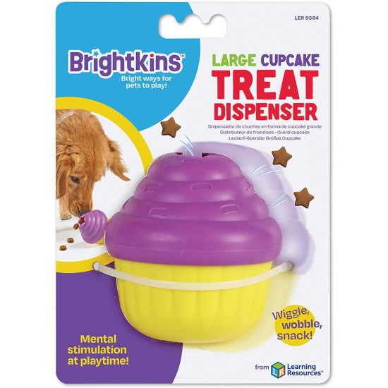 Brightkins Large Cupcake Treat Dispenser Treat Puzzle for Pets, Interactive Dog Toy, Treat Dispenser, Slow Feeding Interactive Game, Dog Toy for Medium Dogs, Pack of 2 Brightkins Large Cupcake Treat Dispenser Treat Puzzle for Pets, Interactive Dog Toy, Treat Dispenser, Slow Feeding Interactive Game, Dog Toy for Medium Dogs, Pack of 2