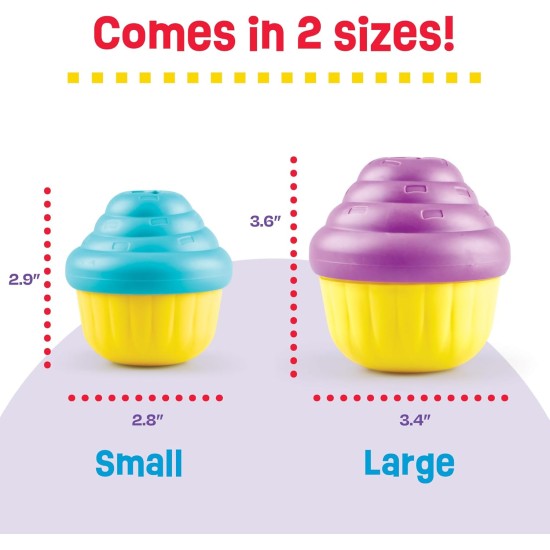 Brightkins Large Cupcake Treat Dispenser Treat Puzzle for Pets, Interactive Dog Toy, Treat Dispenser, Slow Feeding Interactive Game, Dog Toy for Medium Dogs, Pack of 2 Brightkins Large Cupcake Treat Dispenser Treat Puzzle for Pets, Interactive Dog Toy, Treat Dispenser, Slow Feeding Interactive Game, Dog Toy for Medium Dogs, Pack of 2