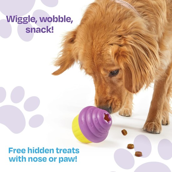 Brightkins Large Cupcake Treat Dispenser Treat Puzzle for Pets, Interactive Dog Toy, Treat Dispenser, Slow Feeding Interactive Game, Dog Toy for Medium Dogs, Pack of 2 Brightkins Large Cupcake Treat Dispenser Treat Puzzle for Pets, Interactive Dog Toy, Treat Dispenser, Slow Feeding Interactive Game, Dog Toy for Medium Dogs, Pack of 2