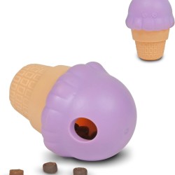 Brightkins Small Treat Dispenser Ice Cream Shape Interactive Toy for Small Dogs, Dog Toys for Mental Stimulation and Slow Feeding Brightkins Small Treat Dispenser Ice Cream Shape Interactive Toy for Small Dogs, Dog Toys for Mental Stimulation and Slow Feeding