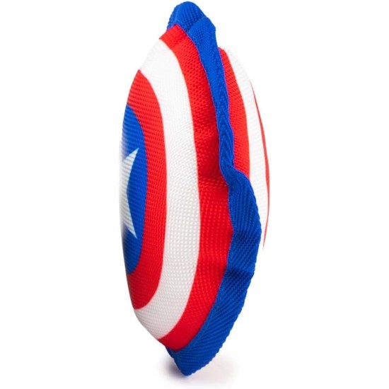 Buckle-Down Marvel Ballistic Squeaker Spiderman Face Dog Toy Red Black White Buckle-Down Marvel Ballistic Squeaker Spiderman Face Dog Toy Red Black White