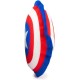 Buckle-Down Marvel Ballistic Squeaker Spiderman Face Dog Toy Red Black White