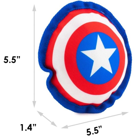 Buckle-Down Marvel Ballistic Squeaker Spiderman Face Dog Toy Red Black White Buckle-Down Marvel Ballistic Squeaker Spiderman Face Dog Toy Red Black White